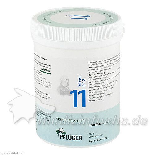 Biochemie Pflüger Nr. 11 Silicea D 12, 1000 ST