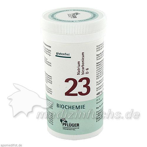 Biochemie Pflüger Nr. 23 Natrium bicarbonicum D 6, 400 ST