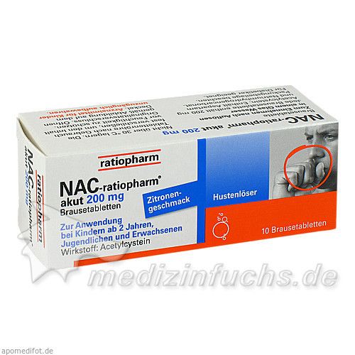 NAC-ratiopharm akut 200mg Hustenlöser, 10 ST