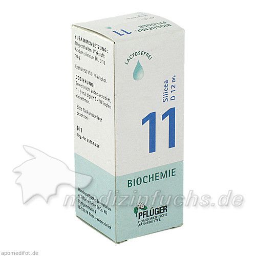 Biochemie Pflüger Nr. 11 Silicea D12 Dil., 30 ML