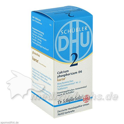 Biochemie DHU 2 Calcium phosphoricum D 6 Karto, 200 ST