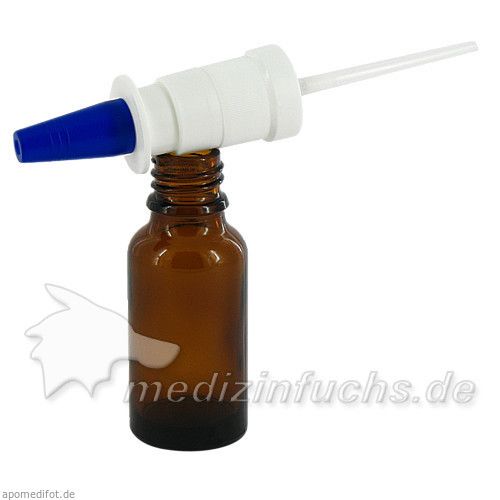 Nasenspray Pumpzerstäuber auf 20ml Braunglasfläsch, 1 ST