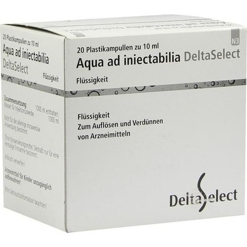 Aqua ad iniectabilia Plastik, 20X10 ML