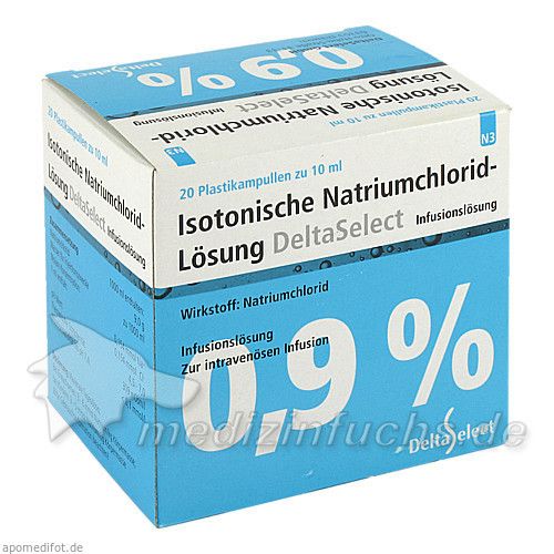 Kochsalzlösung 0.9% Plastik, 20X10 ML