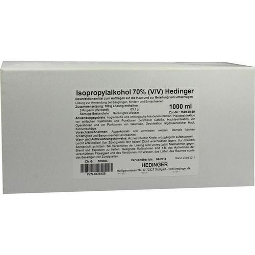 Isopropylalkohol 70% Hedinger, 1000 ML