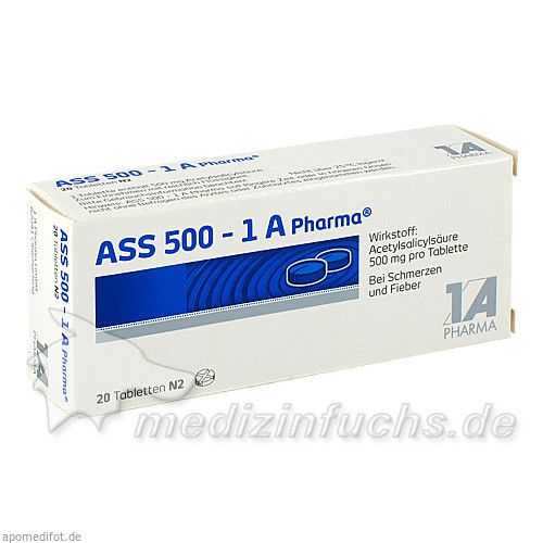 ASS 500 - 1 A Pharma, 20 ST