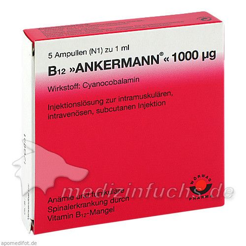 B12 ANKERMANN 1000UG, 5X1 ML