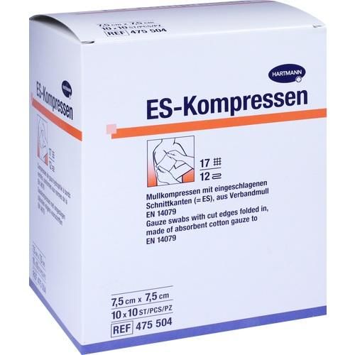 ES-Kompressen steril 7.5x7.5cm Großpackung, 10X10 ST