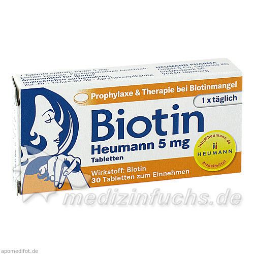 Biotin Heumann 5mg Tabletten, 30 ST