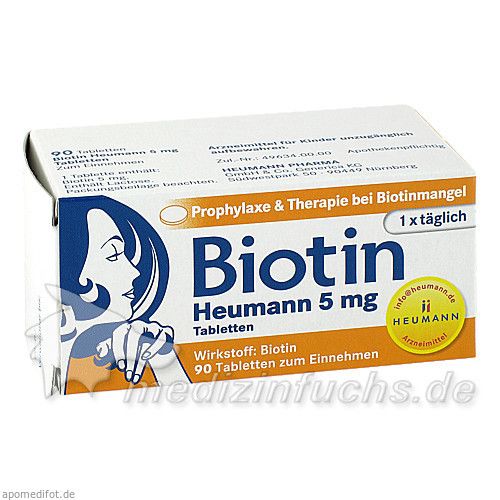 Biotin Heumann 5mg Tabletten, 90 ST