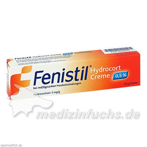 FENISTIL Hydrocort Creme 0,5% b.mäßigst.Haute., 15 G