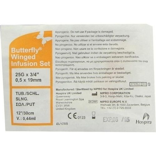 Infusionszubehör Butterfly 25G orange, 1 ST