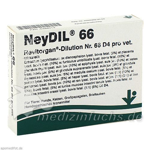 NEYDIL Nr.66 Revitorgan Dil.D 4 pro Ampullen vet., 5X2 ML