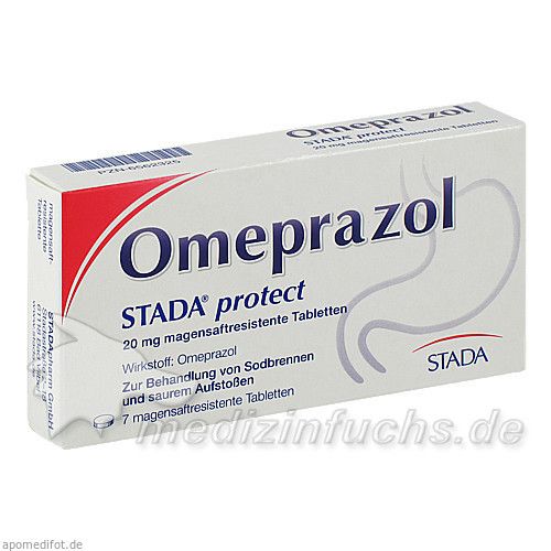 Omeprazol STADA protect 20mg magensaftres. Tabl., 7 ST