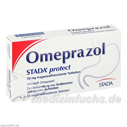 Omeprazol STADA protect 20mg magensaftres. Tabl., 14 ST