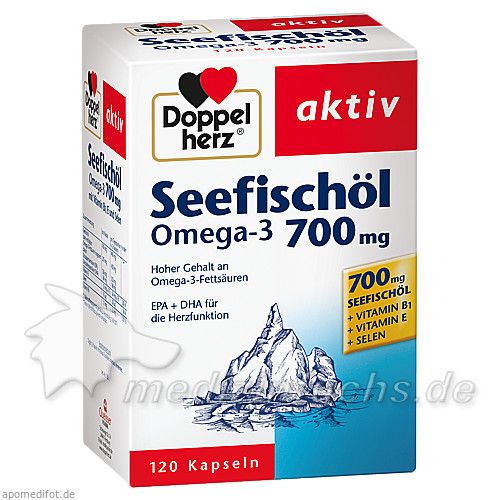 Doppelherz Seefischöl Omega-3 700mg, 120 ST