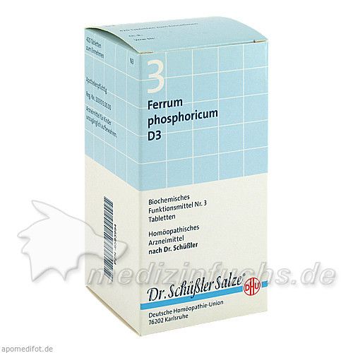 BIOCHEMIE DHU 3 Ferrum phosphoricum D 3 Tabl., 420 ST