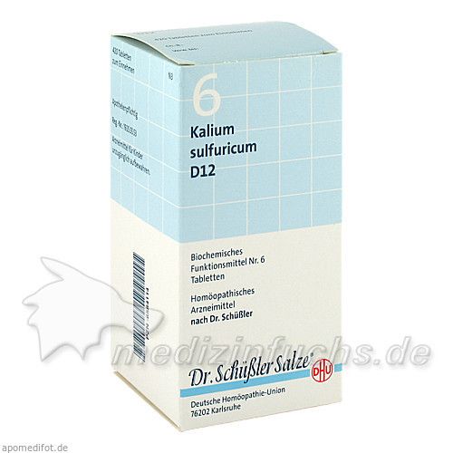 BIOCHEMIE DHU 6 Kalium sulfuricum D12 Tabl., 420 ST