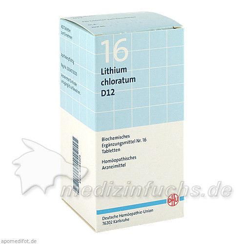 BIOCHEMIE DHU 16 Lithium chloratum D12 Tabl., 420 ST