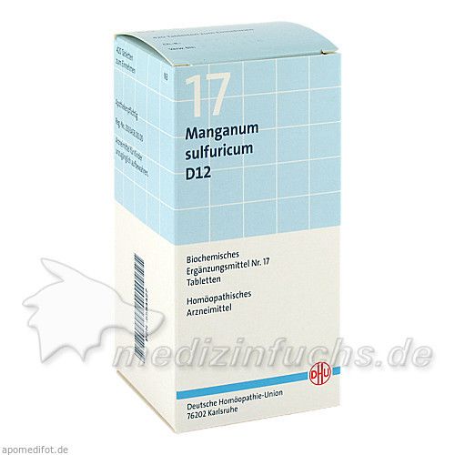 BIOCHEMIE DHU 17 Manganum sulfuricum D12 Tabl., 420 ST