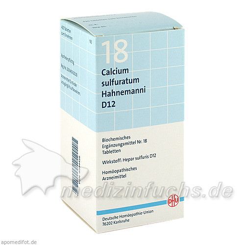 BIOCHEMIE DHU 18 Calcium sulfuratum D12 Tabl., 420 ST