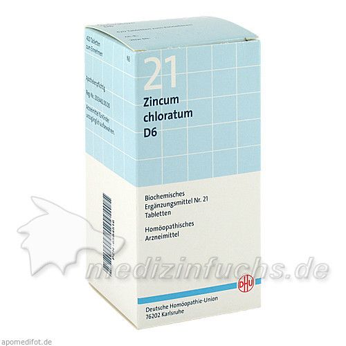 BIOCHEMIE DHU 21 Zincum chloratum D 6 Tabl., 420 ST