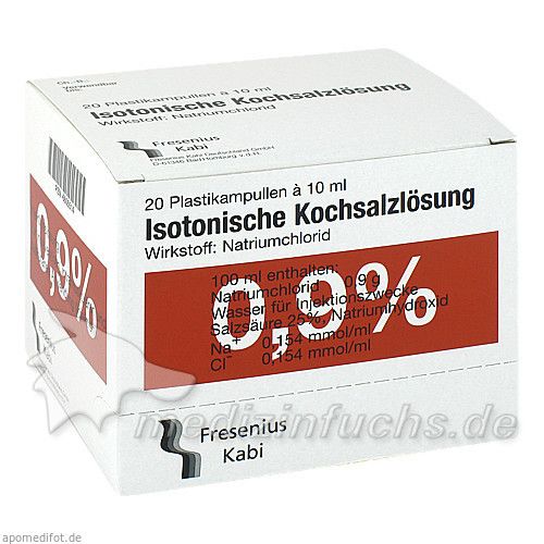 KOCHSALZ 0.9% ISOTON PL, 20X10 ML