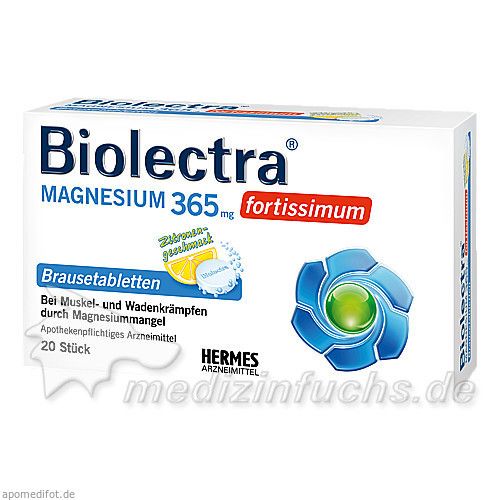 Biolectra Magnesium 365 fortissimum Zitrone, 20 ST