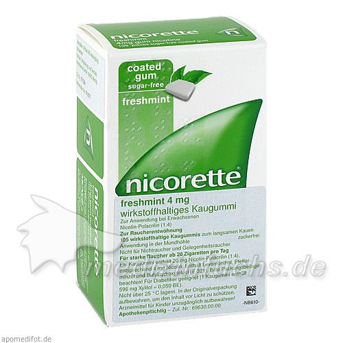 Nicorette 4mg Freshmint, 105 ST