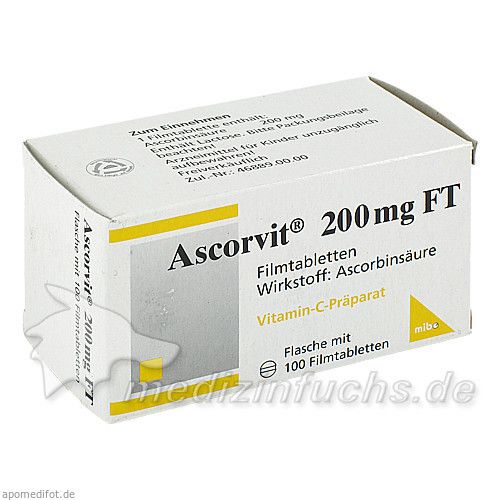 Ascorvit 200mg FT, 100 ST