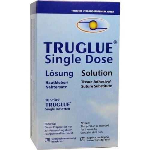 TRUGLUE Single Dose 10 Haut Gewebekleber Trusetal, 10 ST