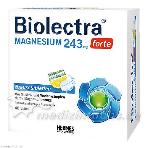 Biolectra Magnesium 243 forte Zitrone, 40 ST