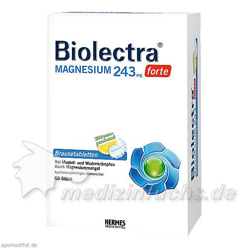 Biolectra Magnesium 243 forte Zitrone, 60 ST