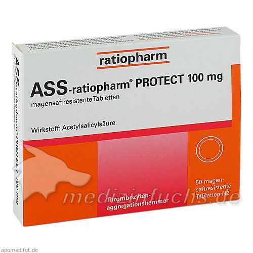 ASS-ratiopharm PROTECT 100mg, 50 ST