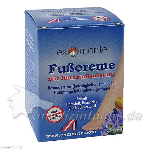 Fusscreme Harnstoffsubs.paraff.frei Diabetik.geeig, 100 ML