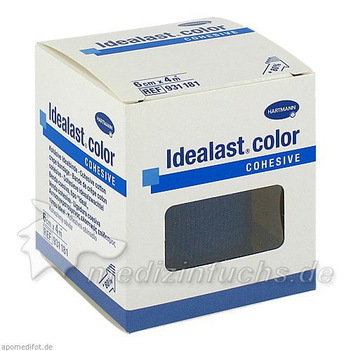 IDEALAST Color cohesive Binde 6 cmx4 m blau, 1 ST