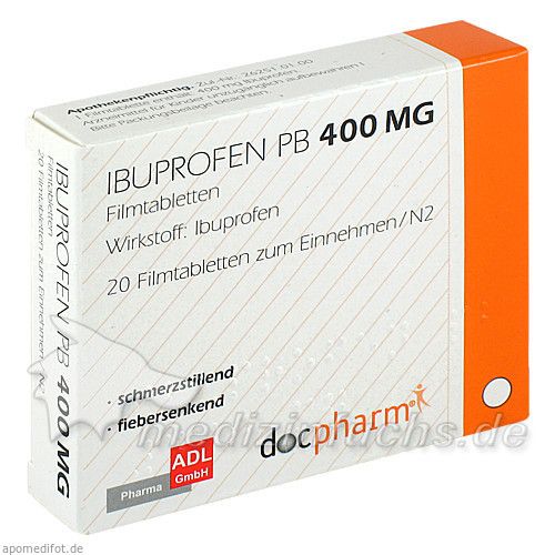 IBUPROFEN PB 400 mg Filmtabletten, 20 ST