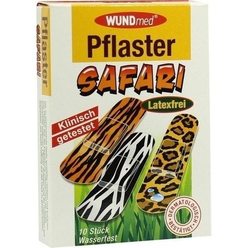 Kinderpflaster Safari wasserfest Latexfrei, 10 ST