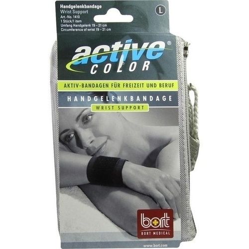 BORT ActiveColor Handgelenkbandage schwarz large, 1 ST