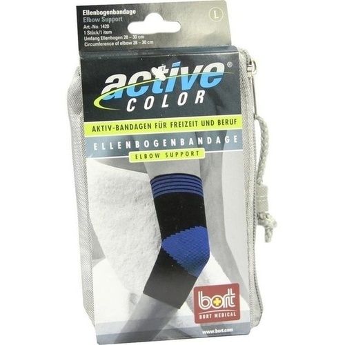 BORT ActiveColor Ellenbogenbandage schwarz large, 1 ST