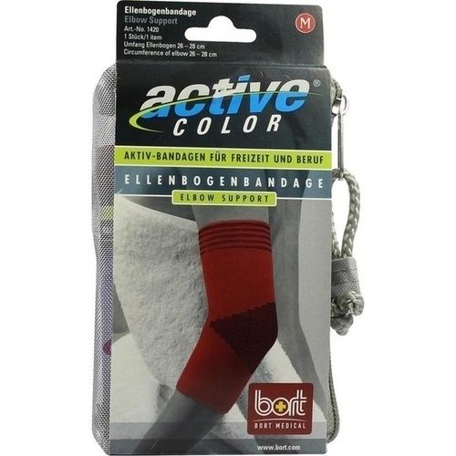 BORT ActiveColor Ellenbogenbandage rot medium, 1 ST