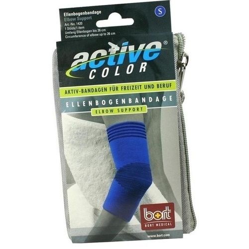 BORT ActiveColor Ellenbogenbandage blau small, 1 ST