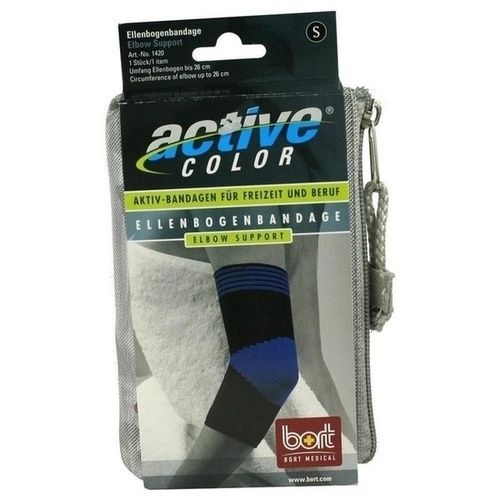 BORT ActiveColor Ellenbogenbandage schwarz small, 1 ST