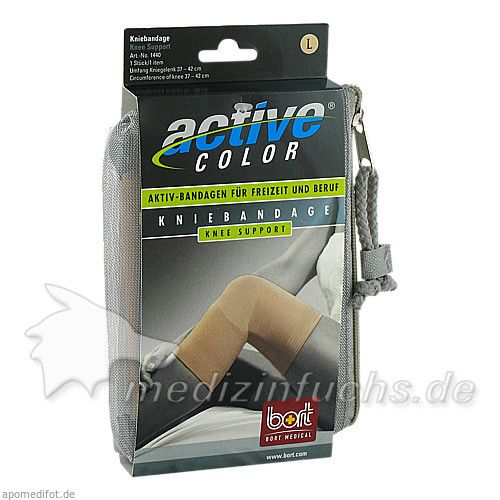 BORT ActiveColor Kniebandage haut large, 1 ST