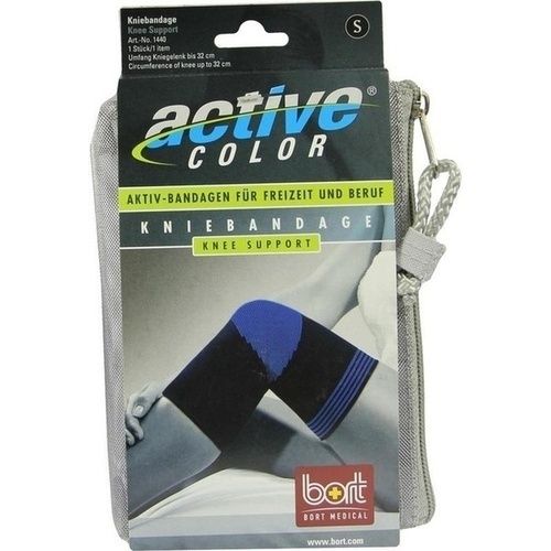 BORT ActiveColor Kniebandage schwarz small, 1 ST