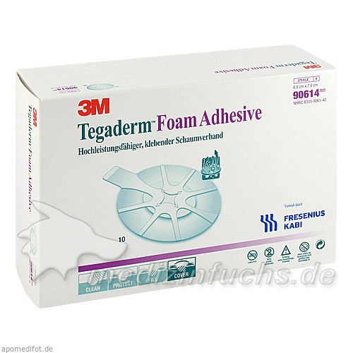 Tegaderm Foam Adhesive FK 6.9x7.6cm oval, 10 ST