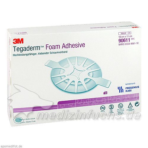 Tegaderm Foam Adhesive FK 10x11cm oval, 10 ST