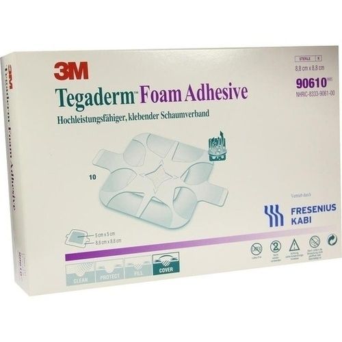 Tegaderm Foam Adhesive FK 8.8x8.8cm, 10 ST