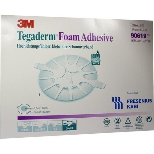 Tegaderm Foam Adhesive FK 13.9cm rund, 5 ST