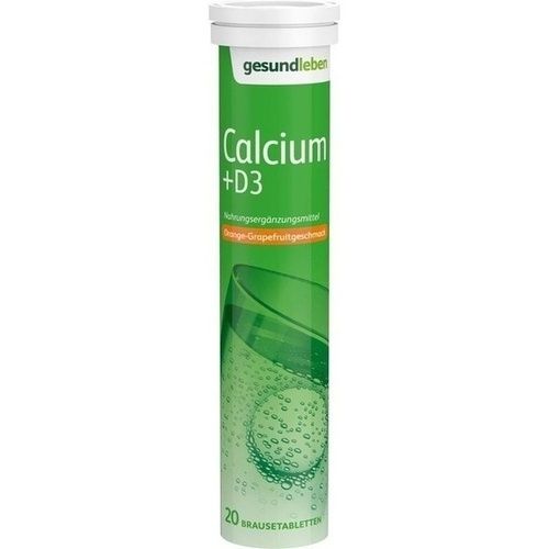 gesund leben Calcium 400mg+D3 Brtbl. Röhrchen, 20 ST